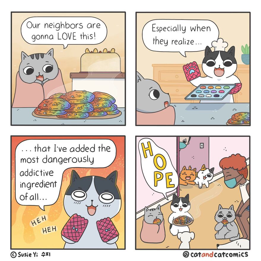 Artist Illustrates Hilarious Comics About The Lives Of Cats