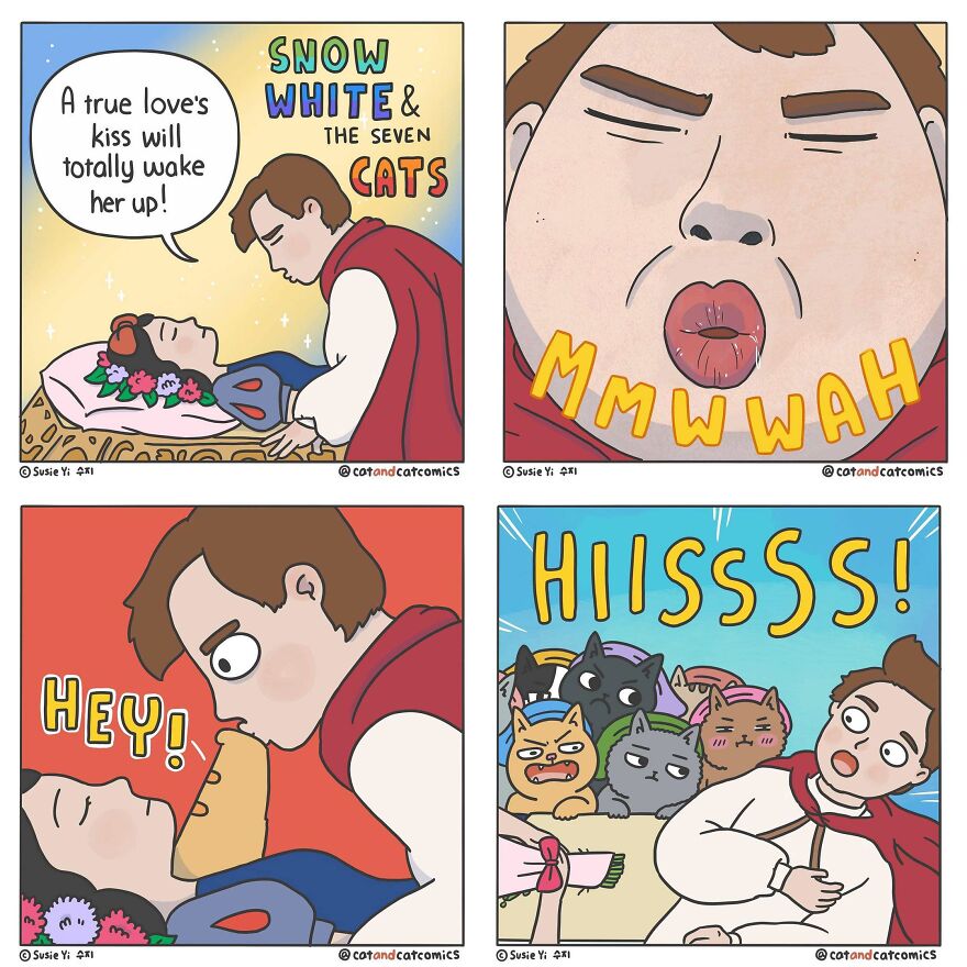 Artist Illustrates Hilarious Comics About The Lives Of Cats