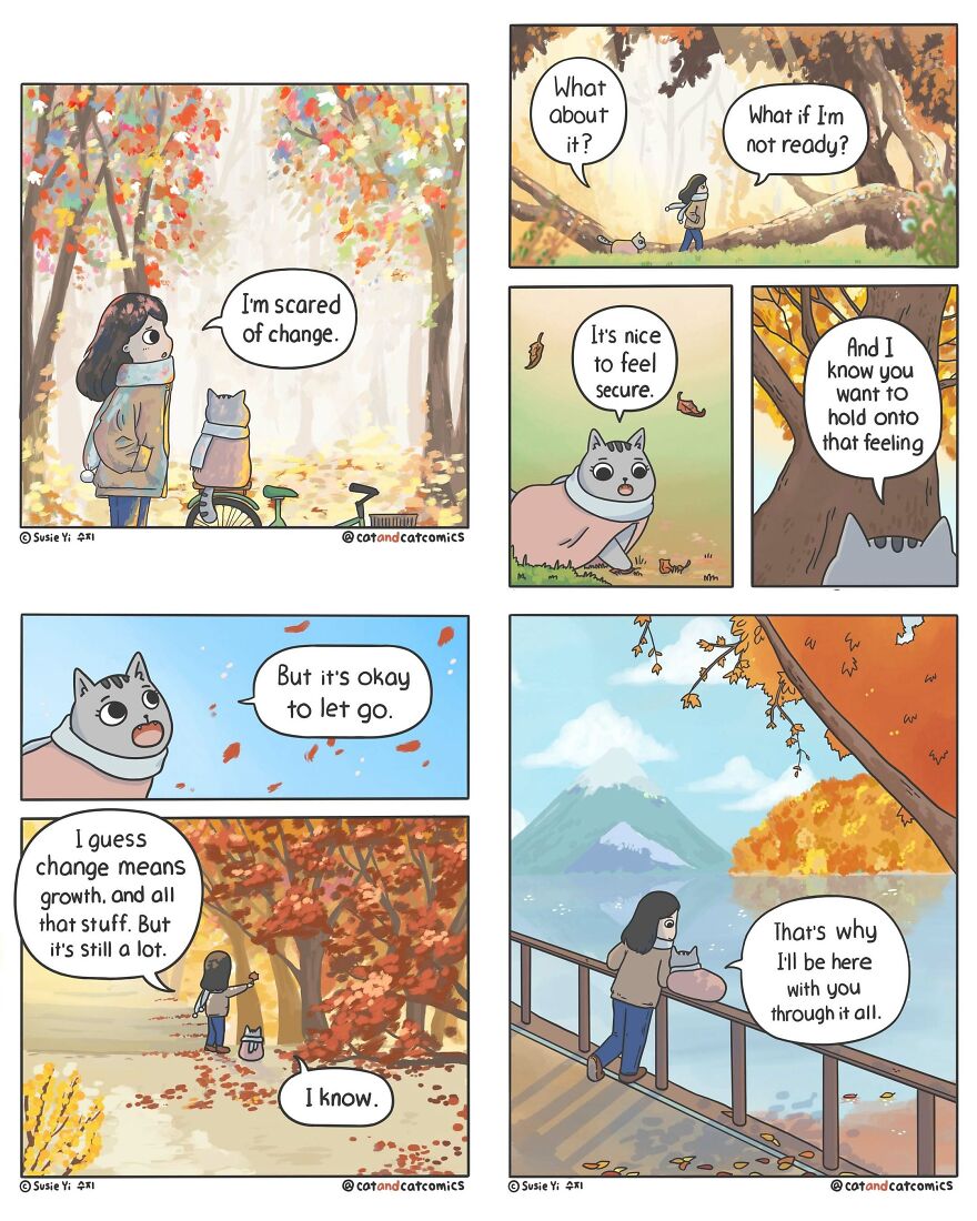 Artist Illustrates Hilarious Comics About The Lives Of Cats