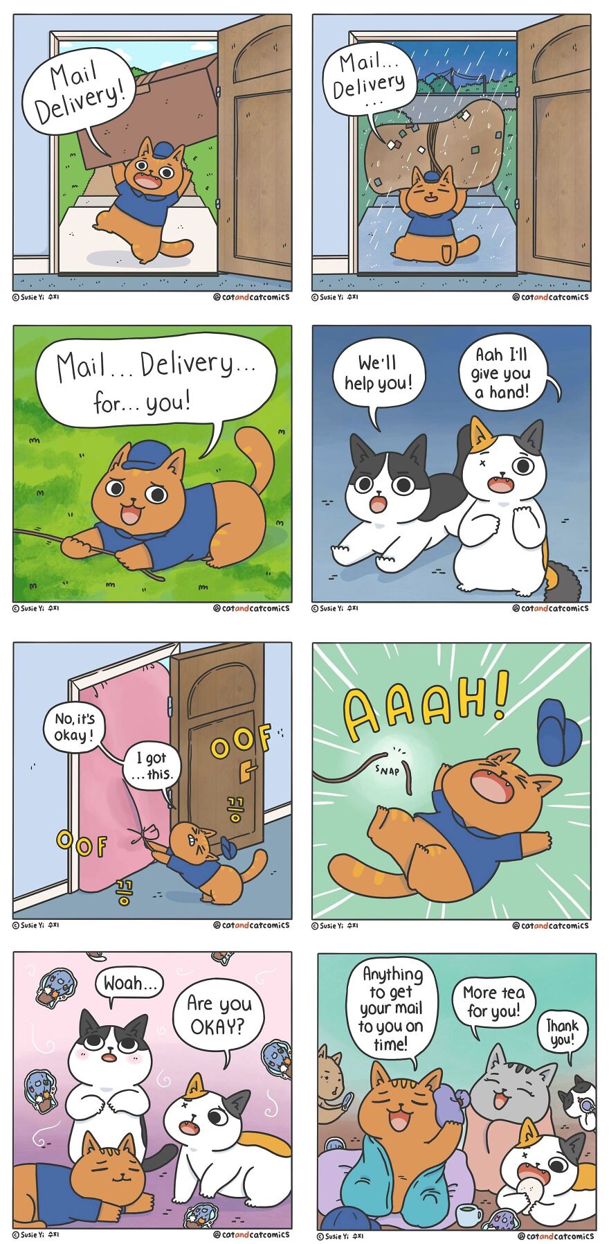 Artist Illustrates Hilarious Comics About The Lives Of Cats