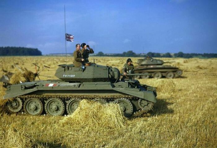 Pictured Above Is General Bernard Paget In A Crusader Tank Of The British 42nd Armored Division During An Exercise Near Yorkshire During September 29, 1942