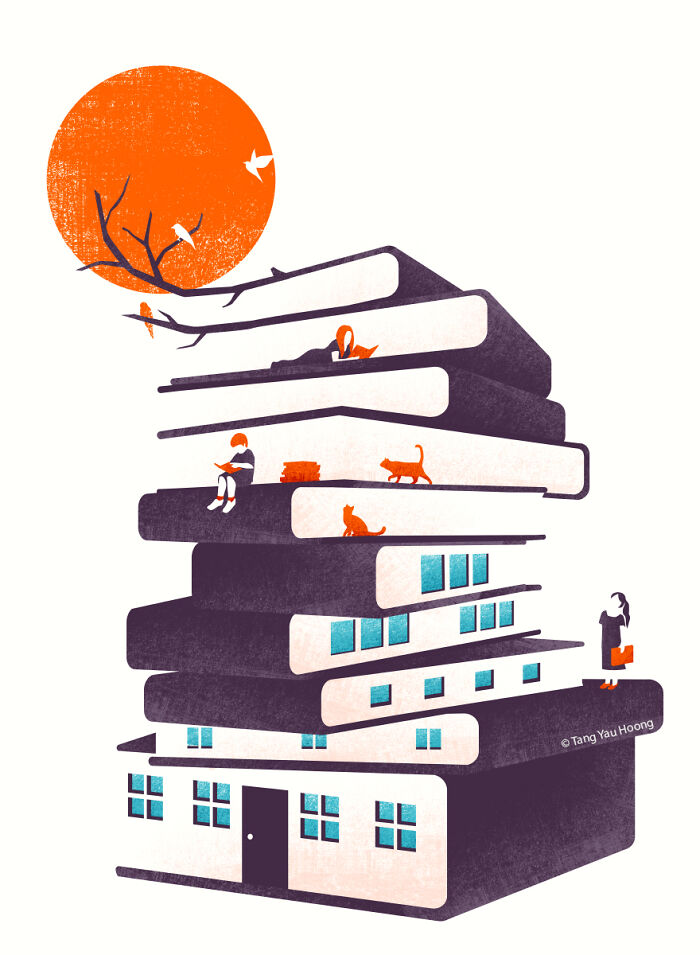 30 Clever Illustrations By Tang Yau Hoong That Make Use Of Negative Space