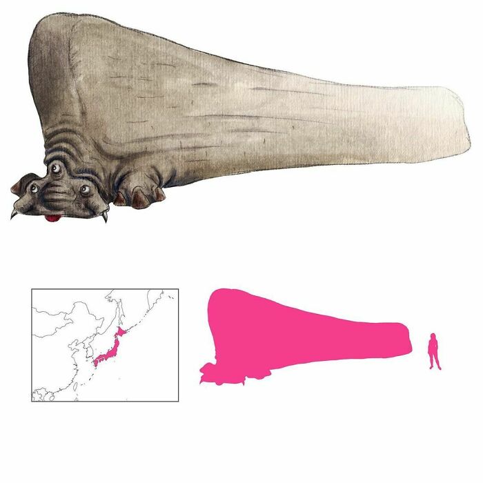 The Nurikabe Is A Japanese Yokai That Is Little More Than A Living Wall. It Loves Nothing More Than Obstructing People’s Paths By Night And Being A General Nuisance