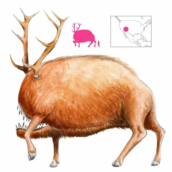 Teelget Is A Colossal, Headless, Elk-Like Creature That Plagued The Navajo People Until It Was Slain, Along With Most Of The Other Anaye, By Nayenezgani, The Slayer Of Alien Gods