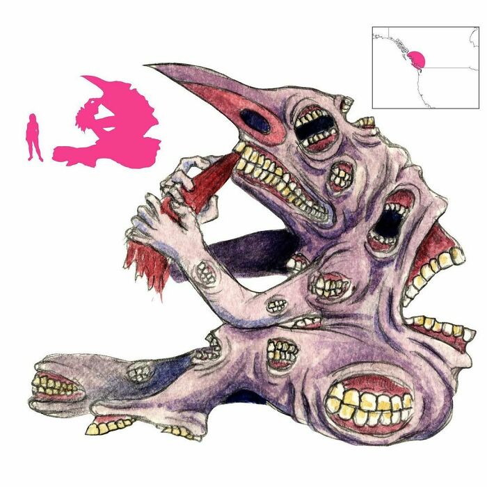 Baxbakwalanuxsiwae, The Cannibal At The North End Of The World, Is A Terrifying Ogre Whose Body Is Covered With Hungry Mouths Constantly Demanding To Eat. He Is A Central Figure In The Folklore Of The Pacific Northwest Cultures