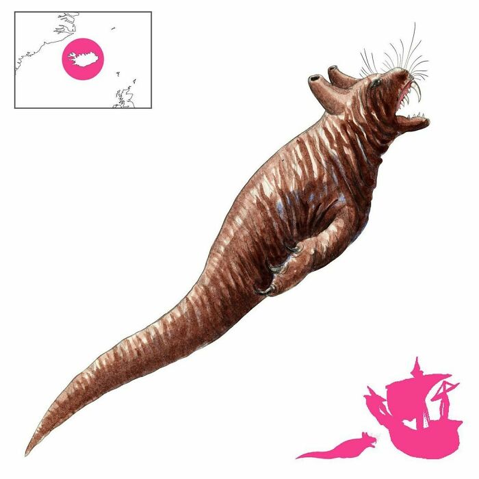 The Katthveli Or Catwhale Is One Of Many Evil Whales That Terrorize Icelandic Waters. Vicious And Aggressive, It Is Nonetheless Smaller And Less Aggressive Than Its Fellow Illhveli, And Has Been Tamed On Occasion. It Has Been Known To Purr And Meow