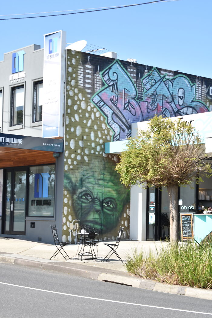 This Used To Be A Collectables Shop, Now A Cafe, Glad They Kept The Art