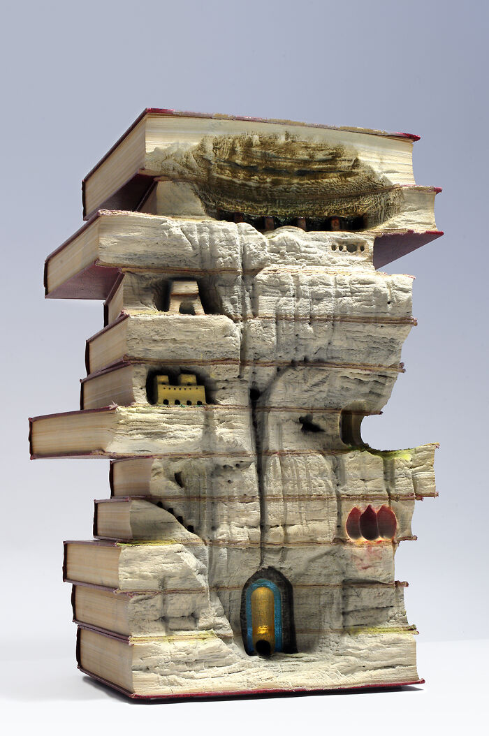 Carved Book Landscapes By Guy Laramee
