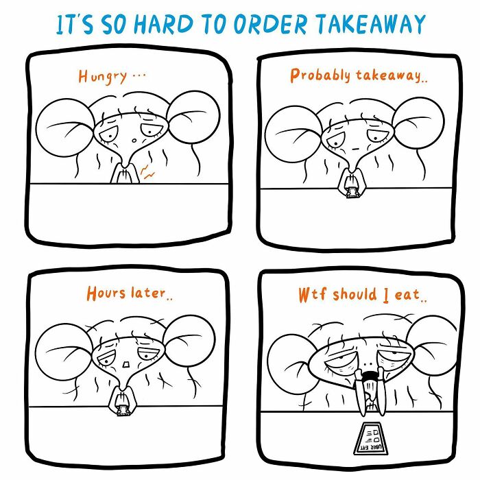 It's Hard To Pick Some Food From The Delivery App