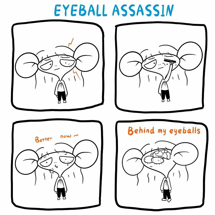 I Wonder Where The Eyelashes And Dust Go, After They Suddenly Disappear When I Rub My Eyes