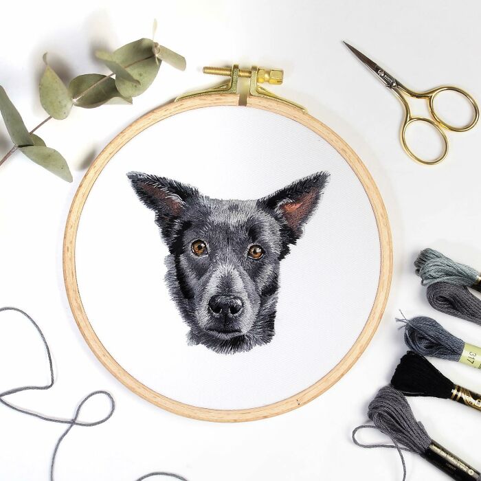 I Made Realistic Embroidered Pet Portraits
