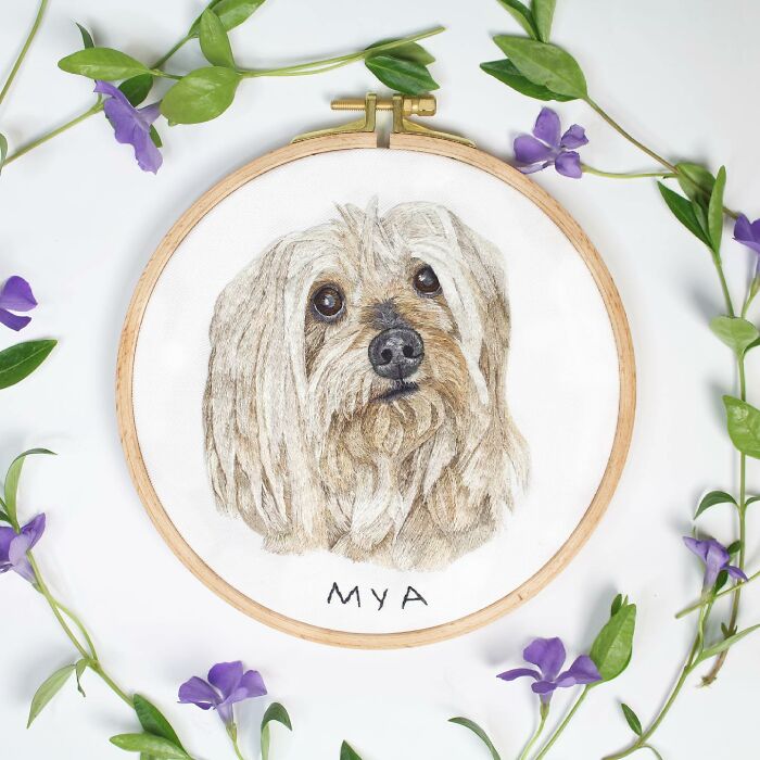 I Made Realistic Embroidered Pet Portraits