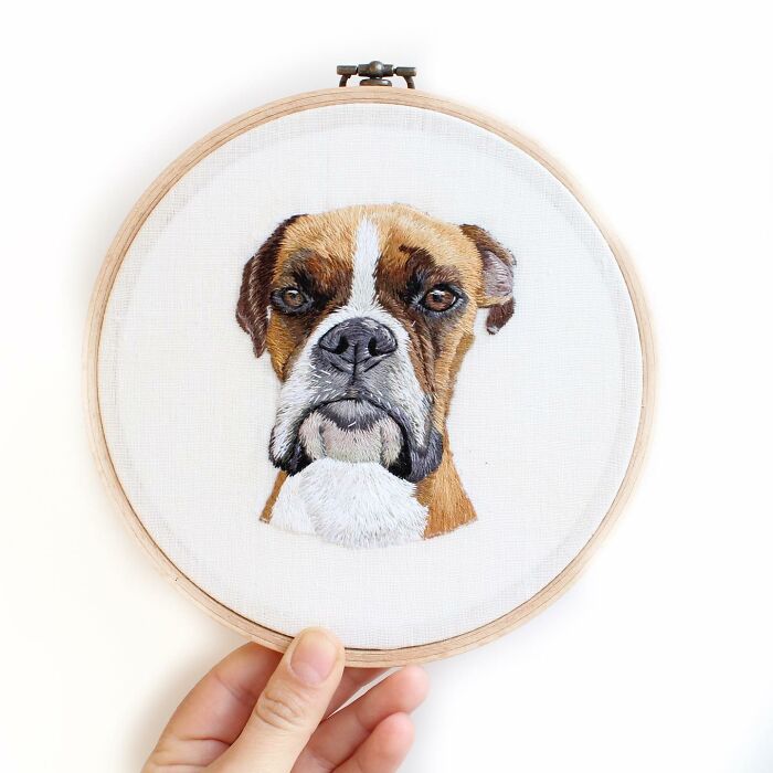 I Made Realistic Embroidered Pet Portraits