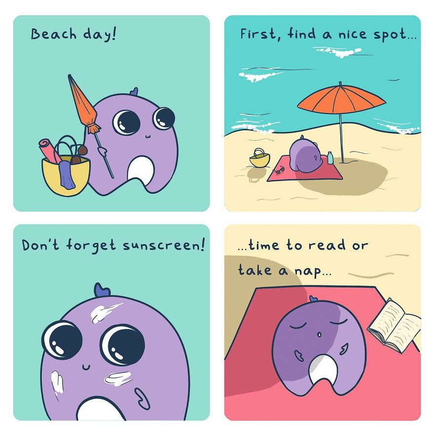 What Are Your Favorite Beach Day Activities? Bibs Likes To Nap To The Sound Of Waves