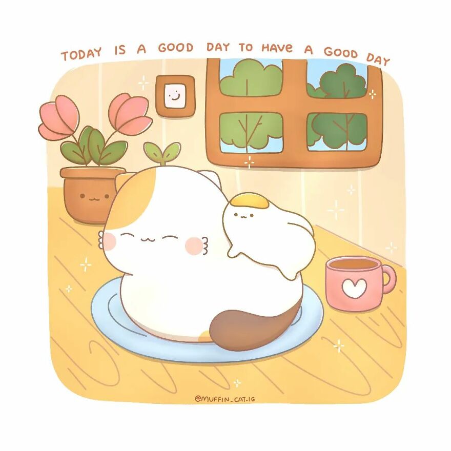 Love The Idea Of An Egg On A Cat