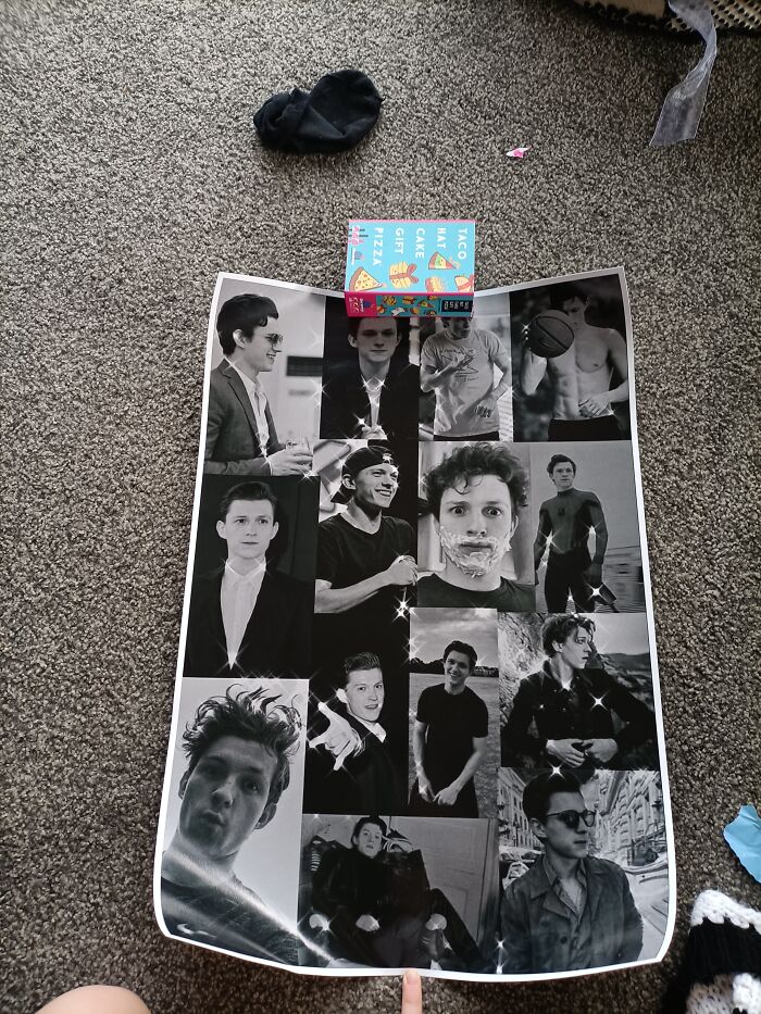 My Tom Holland Poster That Hangs Above My Bed. I Also Have A Cole Sprouse One, A Jonathan Groff One And A Musical One