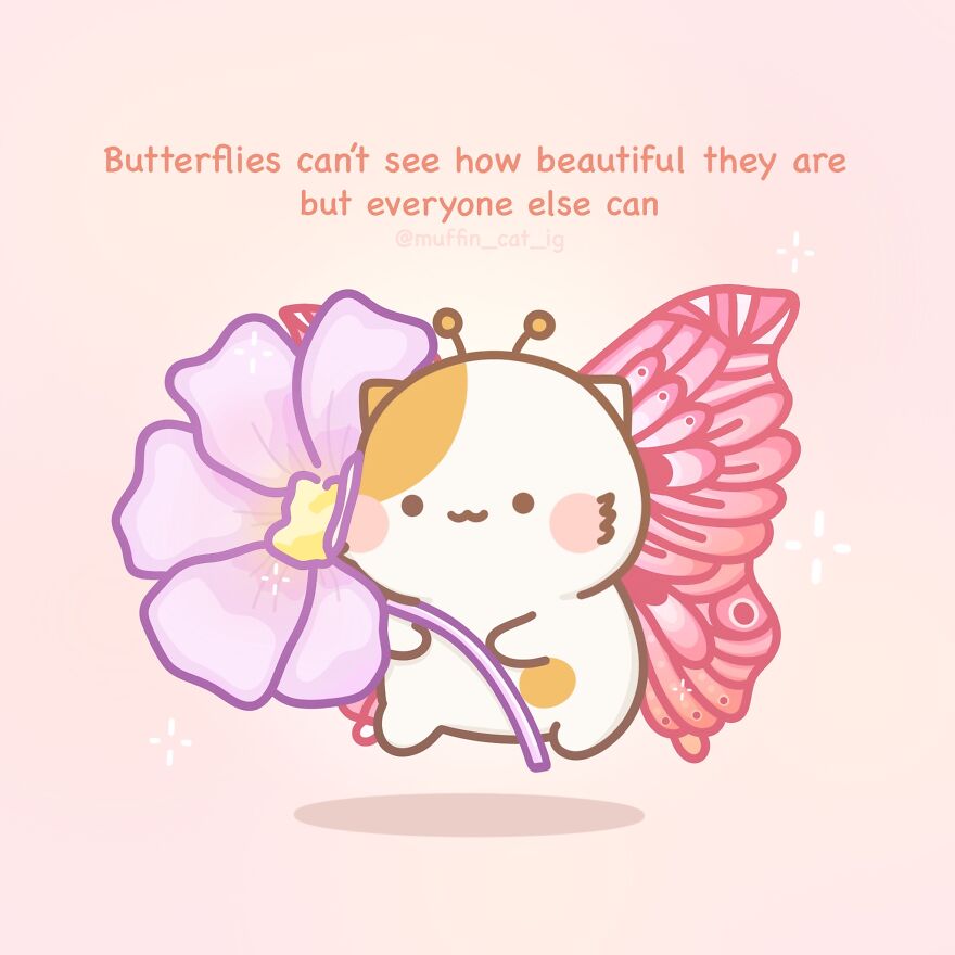 Muffin As A Positivity Butterfly