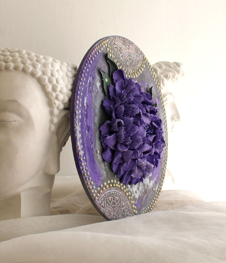 My 20 Floral 3D Paintings From Decorative Plaster