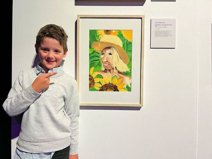 Talented 8-Year-Old's Portrait Of His Aunt Becomes Finalist In Prestigious Art Competition