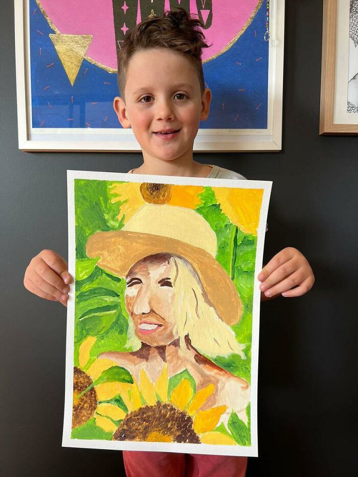 Talented 8-Year-Old's Portrait Of His Aunt Becomes Finalist In Prestigious Art Competition