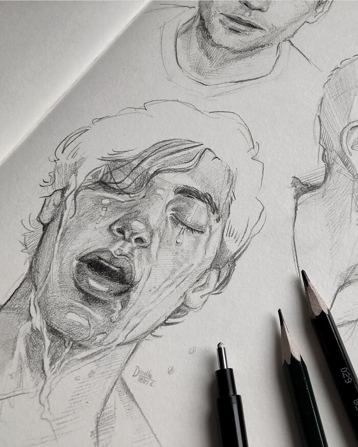 My Self-Taught "Portrait Sketchbooking" Art