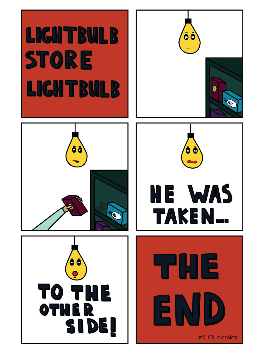 I Create Comics Form A Perspective Of A Lightbulb