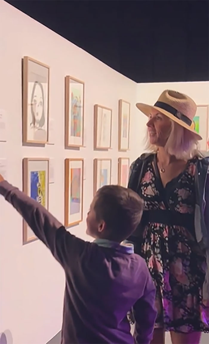 Talented 8-Year-Old's Portrait Of His Aunt Becomes Finalist In Prestigious Art Competition