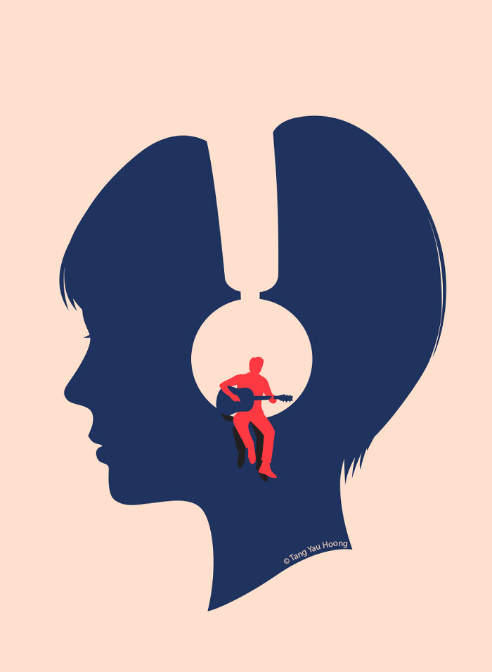 30 Clever Illustrations By Tang Yau Hoong That Make Use Of Negative Space