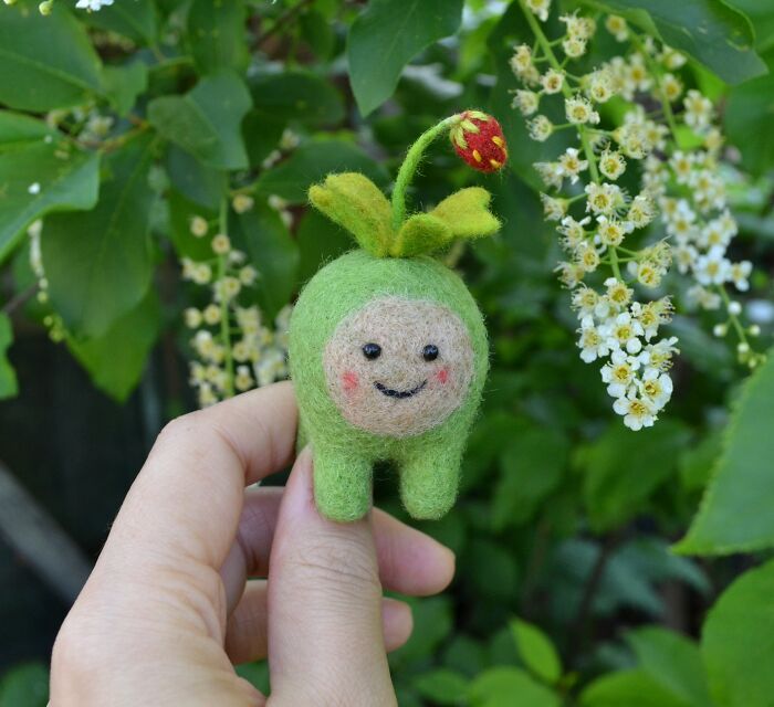 7 Forest Spirits That I Made From Felt
