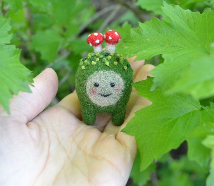 7 Forest Spirits That I Made From Felt