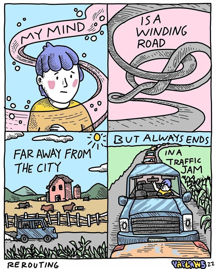 New Comics About Making It Through Life While Fighting Mental Health Issues By This Artist