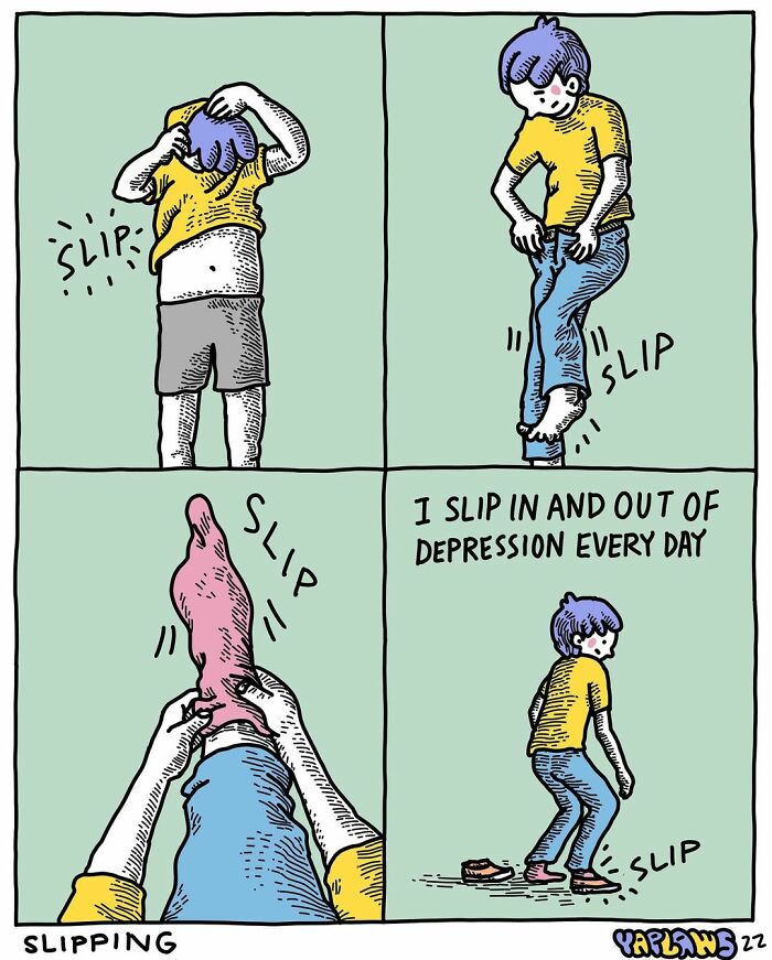 New Comics About Making It Through Life While Fighting Mental Health Issues By This Artist