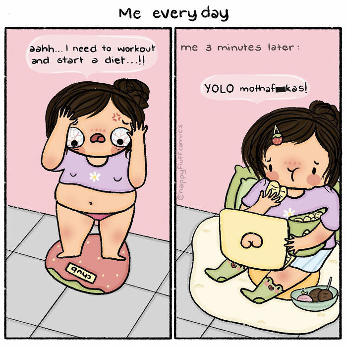 New Relatable Comics From The Artist That Perfectly Showcase Common Girls' Issues
