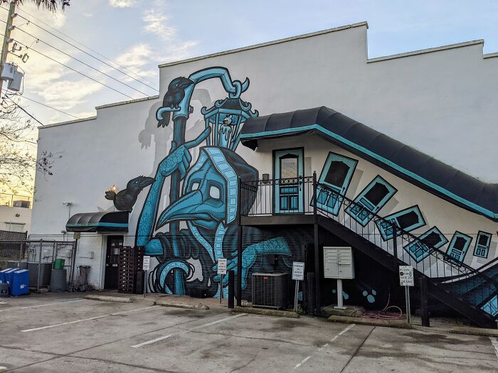 Plague Doctor And Some Crow Buddies In Orlando, Fl