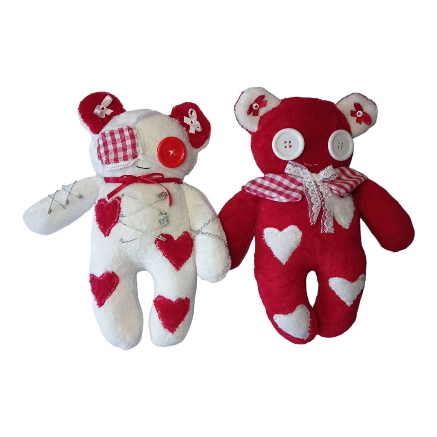 I Made Valentine's Plushie Bears