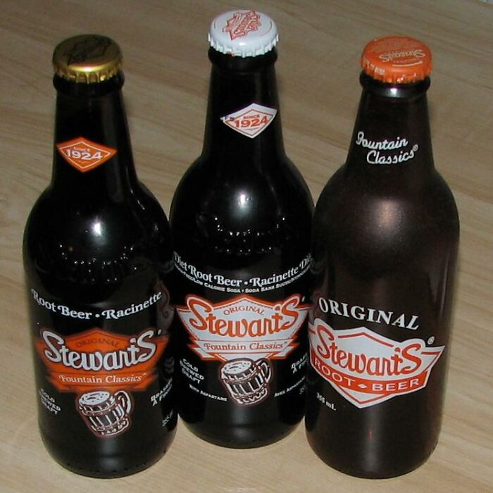 Glass Bottles Of Root Beer 