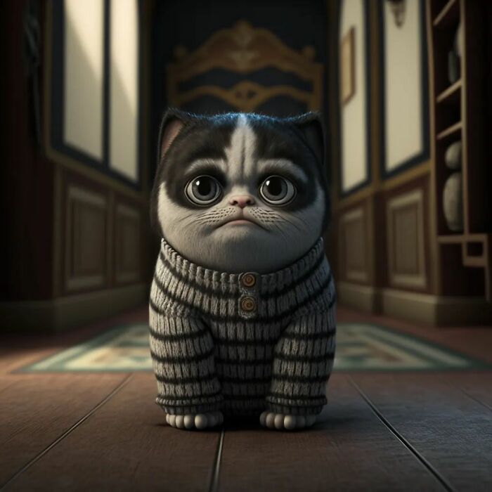 Pugsley Addams Kitty