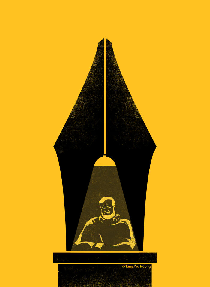 Negative Space Art By Tang Yau Hoong