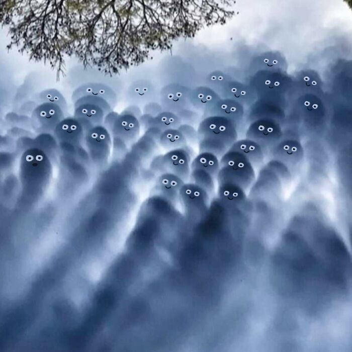 This Artist Reimagines Clouds As Characters By Drawing Shapes Onto Them