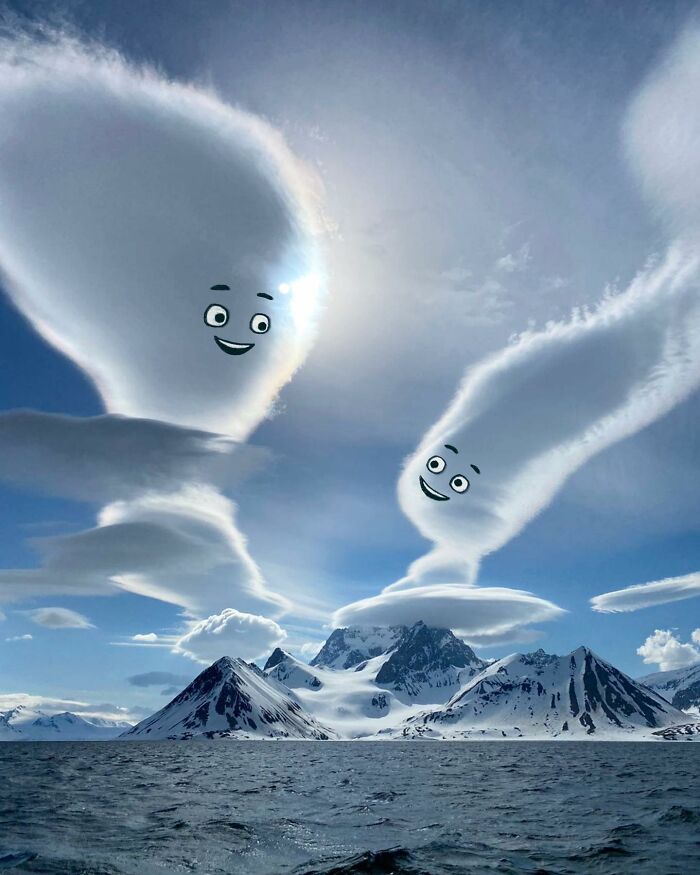 This Artist Reimagines Clouds As Characters By Drawing Shapes Onto Them