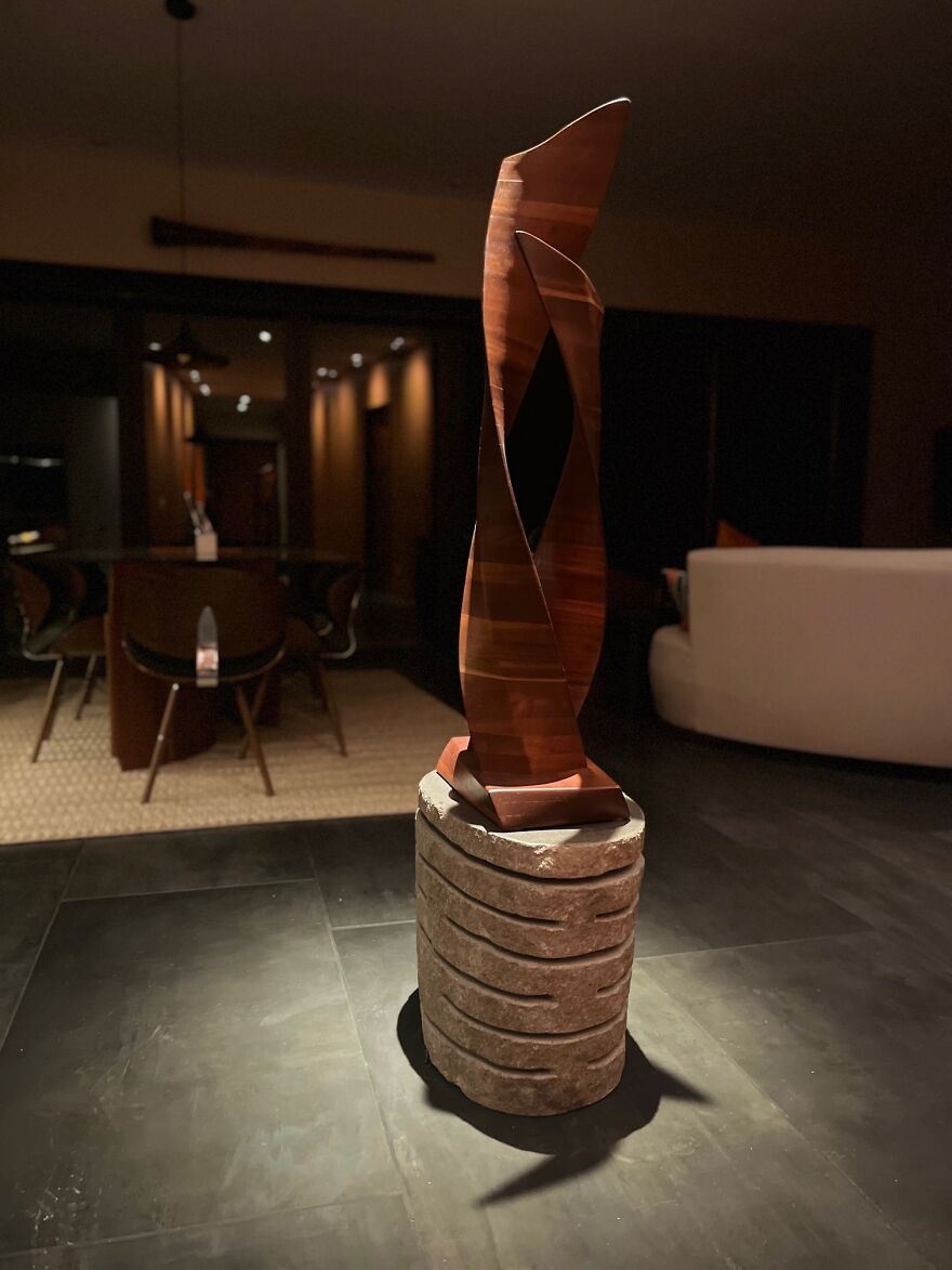 Twist Of Fate (Sapele) Finally Gets Its Resting Place In Our New Hallway