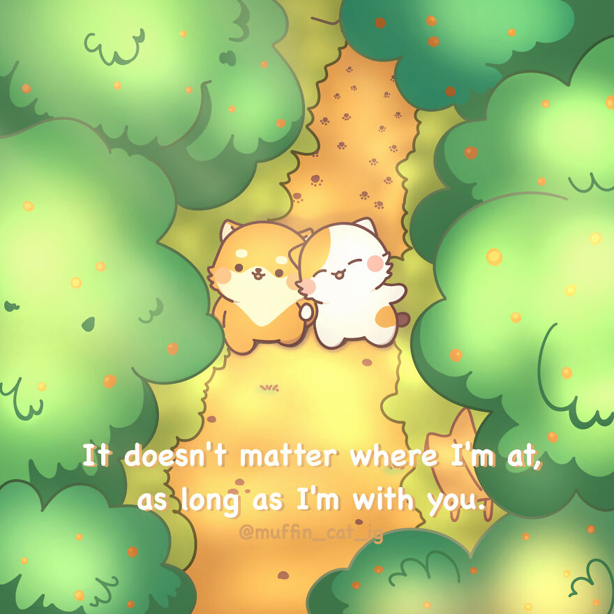 Muffin Having A Stroll With Her Boyfriend