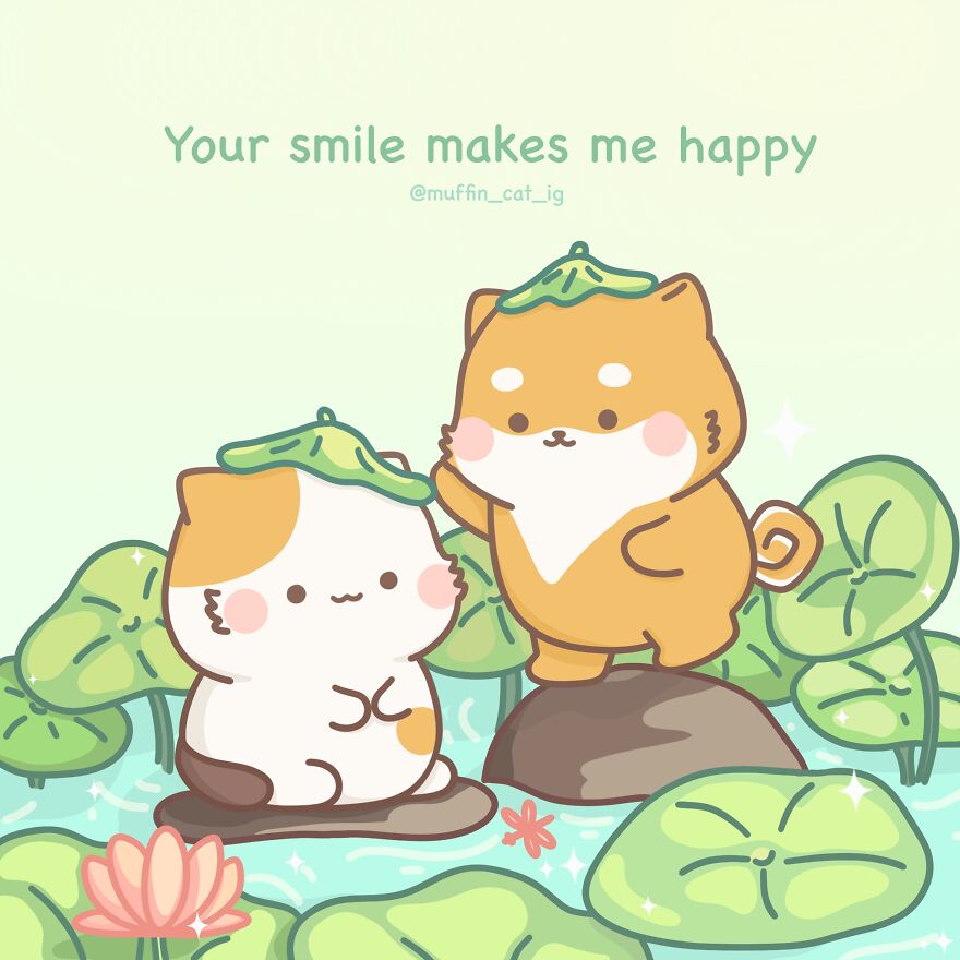 Muffin With Her Boyfriend Latte