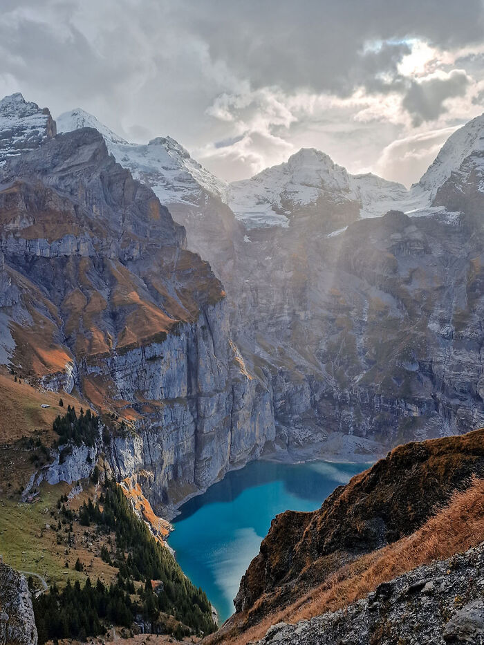 Water / Snow / Ice, Honorable Mention: Turquoise Mountain Lake By Anna Strzempa
