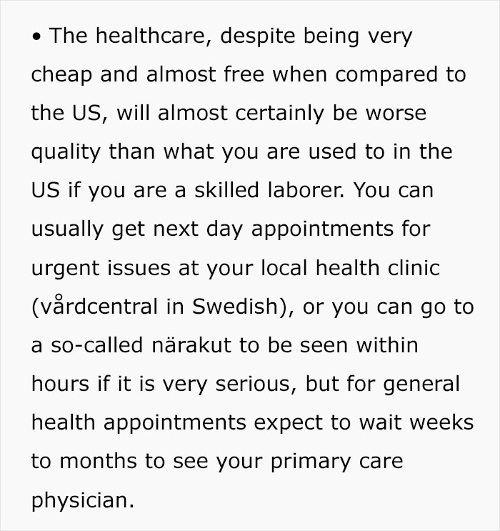 "You Will Very Quickly Get Burned Out And Hate It Here": Person Shares That Moving To Sweden From The US Is Not As Amazing As People Think "You Will Very Quickly Get Burned Out And Hate It Here": Person Shares That Moving To Sweden From The US Is Not As Amazing As People Think