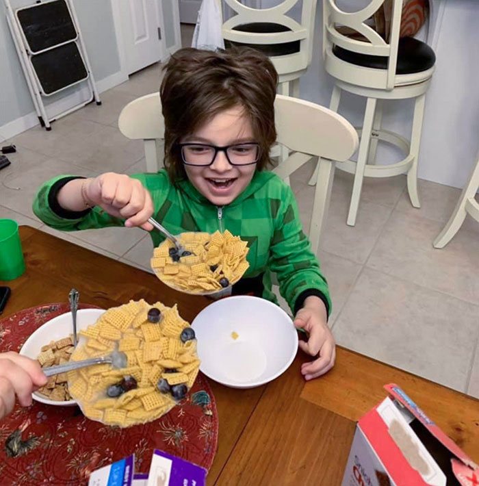 For April Fools, We Froze Their Cereal