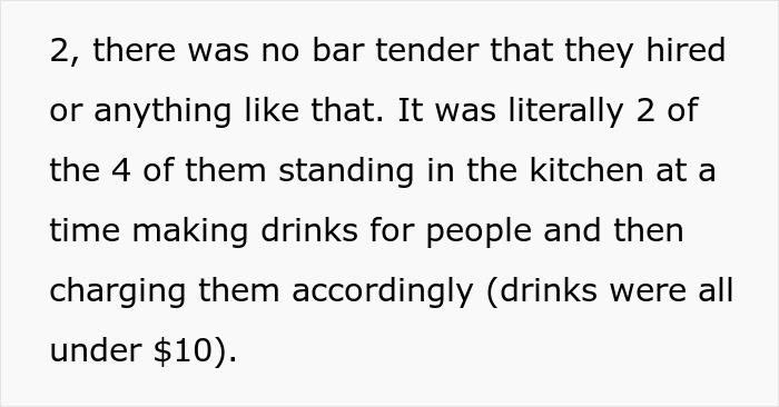 Couple Charge Their Guests For Drinks They Made On Their Kitchen Counter As If It Was A Bar, Are Shocked When They Leave