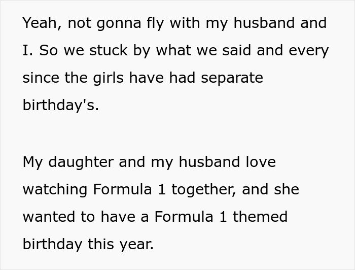 Mom Decides To Throw Her Daughter A Separate Birthday And Not Have A Double Party With Her Niece, Drama Ensues Mom Decides To Throw Her Daughter A Separate Birthday And Not Have A Double Party With Her Niece, Drama Ensues