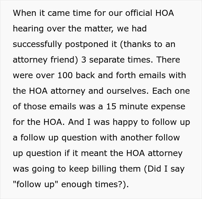 Person Maliciously Complies With HOA Rules, Ends Up Costing Them 16% Of The HOA Income