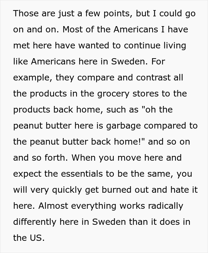 "You Will Very Quickly Get Burned Out And Hate It Here": Person Shares That Moving To Sweden From The US Is Not As Amazing As People Think "You Will Very Quickly Get Burned Out And Hate It Here": Person Shares That Moving To Sweden From The US Is Not As Amazing As People Think